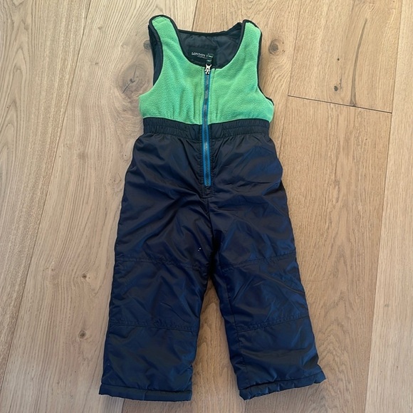 London Fog navy snow bib overalls 4T - Picture 1 of 3
